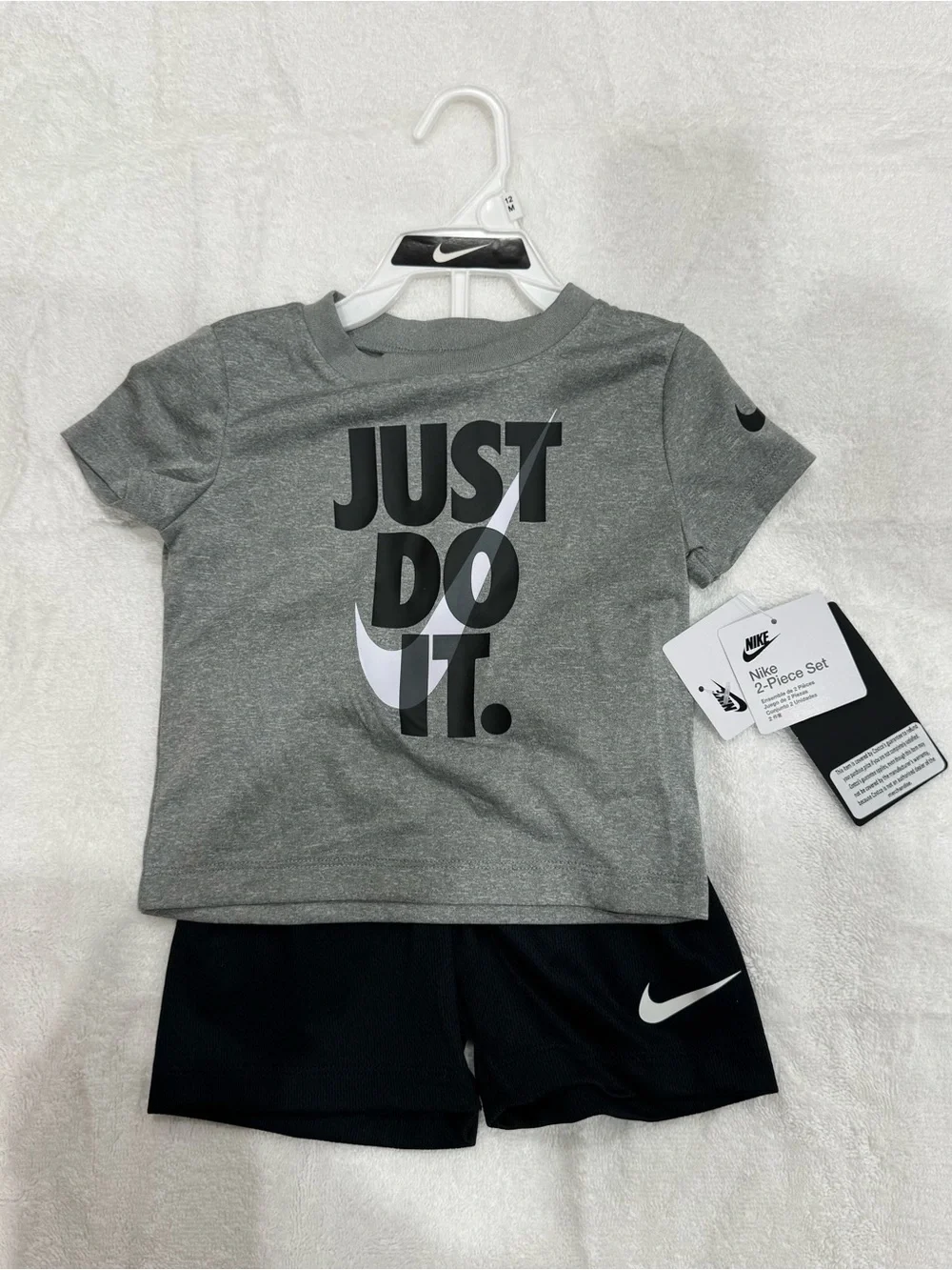 Nike Black 2-Piece Boys Set - Graphic Tee & Shorts